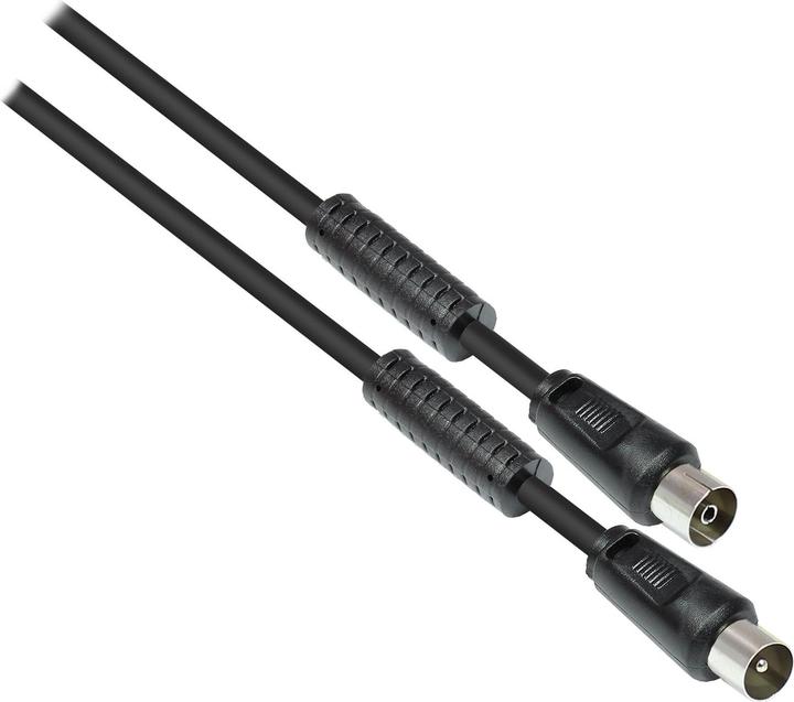 Produktbild Good Connections Antennenkabel mit Mantelstromfilter, Doppelschirmung, schwarz, 2,5m, ® (85 dB, Antennenkabel)