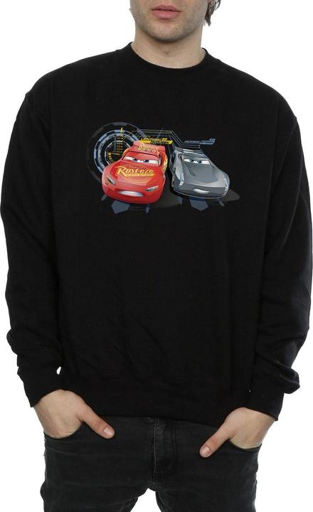 Actual product image Disney Mens Cars Lightning Vs Storm Sweatshirt (XL)