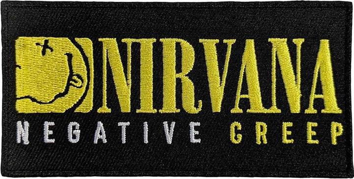 Nirvana Negative Creep Woven Iron On Patch (1 x)