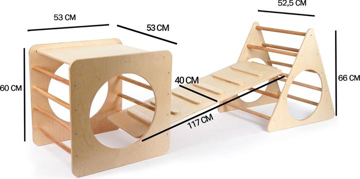 Actual product image Homitis Groova Pikler Climber Set