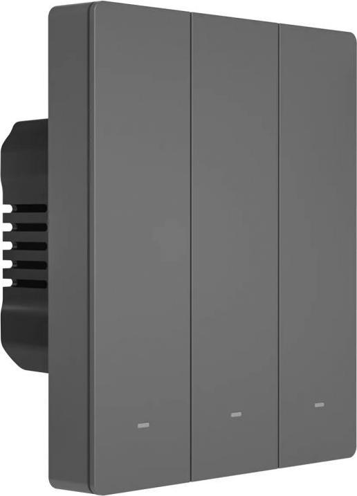 Actual product image Sonoff Smart 3-Channel Wi-Fi Wall Switch Black (M5-3C-80)
