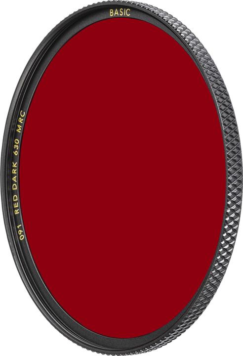 Image du produit B+W 091 Filtre rouge foncé 630, MRC/Basic 49mm (49 mm, Filtre Black Mist, 49 mm)