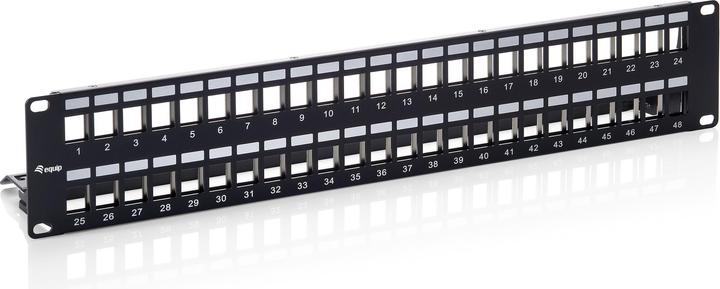 equip 769349 Panneau de brassage Keystone Cat.6 blindé 48 ports