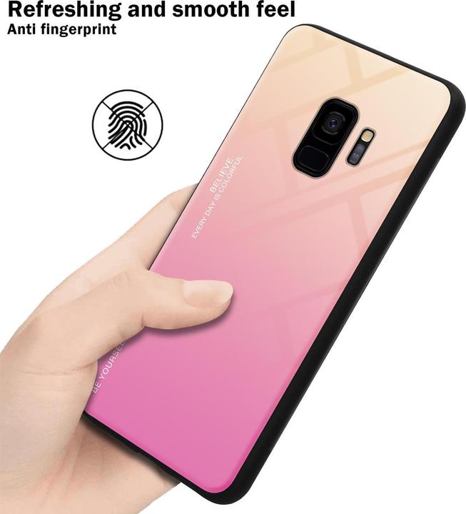 Produktbild Cadorabo TPU 2 Farben Glas Cover (Samsung Galaxy S9+)