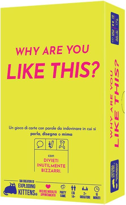Asmodée Asmodee Why Are You Like This, Brettspiel, Party Game, 14+ Jahre, 2+ Spieler italienische Ausgabe (Italienisch)