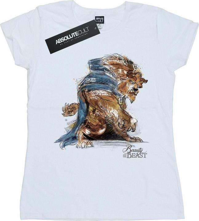 Immagine prodotto Disney Beauty And The Beast Beast Sketch Maglietta Donna (L)