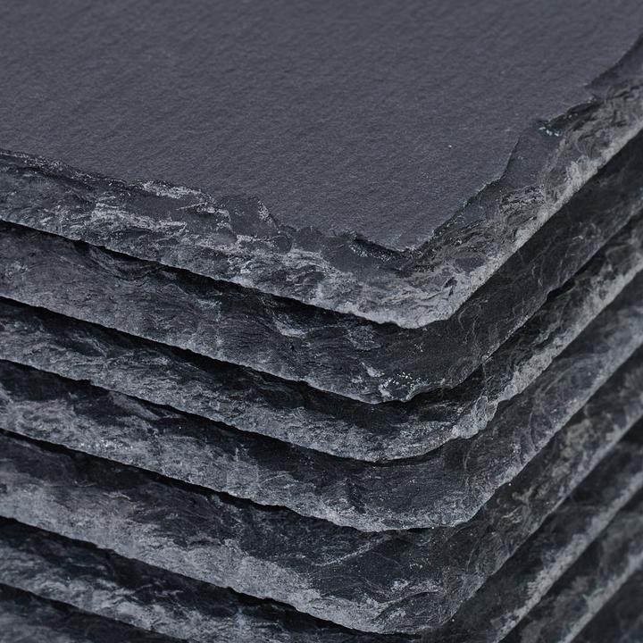 Actual product image Relaxdays slate plates (1 x, Glass coaster)