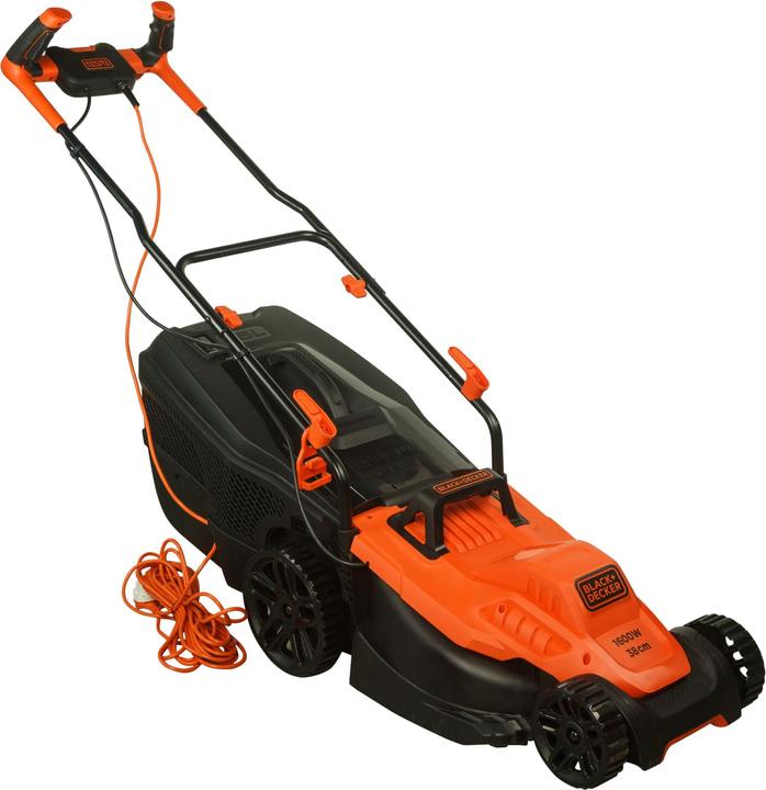 Black & Decker Blac grasmaaier BEMW471BH-QS 1600W 38cm maaibreedte, 45L grasopvangbak (Elektrische stroom)