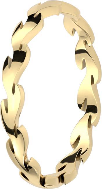 Image du produit Star Piercing Bague plaquée or Feuille d'éternité (52, Acier)