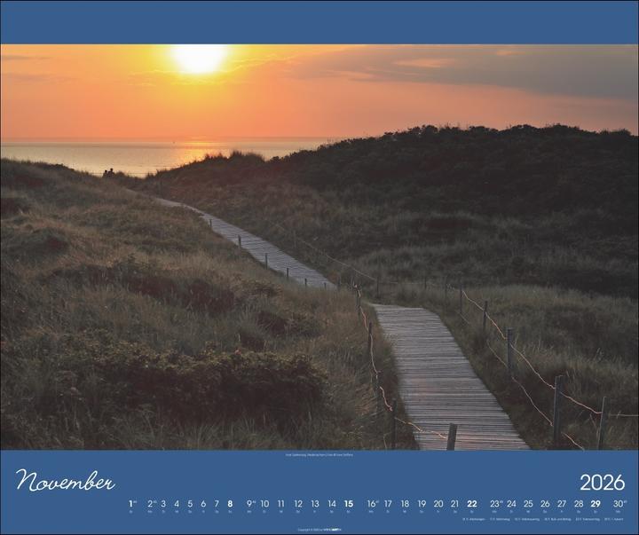 Produktbild Nordsee Kalender 2026 (55 x 46 cm, Harter Einband, Deutsch)