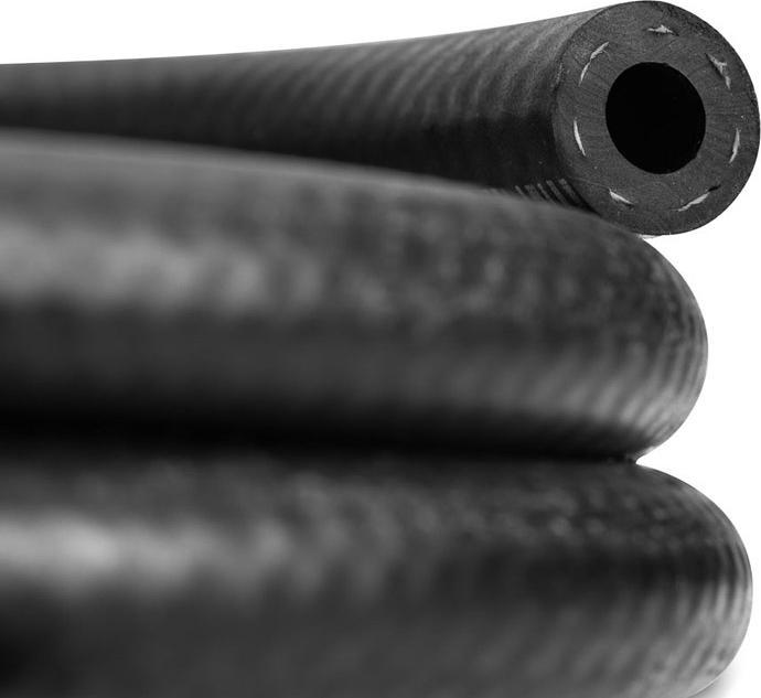 Actual product image EKWB EK-Pro Tubing 12/6 mm Reinforced EPDM 1 m - black (1 m, Plastic)