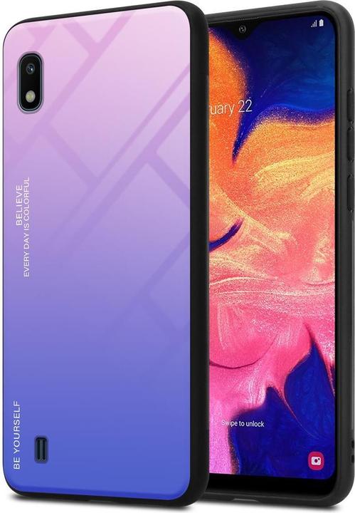 Produktbild Cadorabo TPU 2 Farben Glas Cover (HTC One M10, Samsung Galaxy A10)
