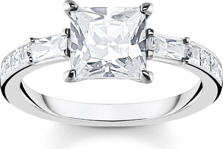 Immagine prodotto Thomas Sabo Anello pietre bianche argento (56, 925 Argento)
