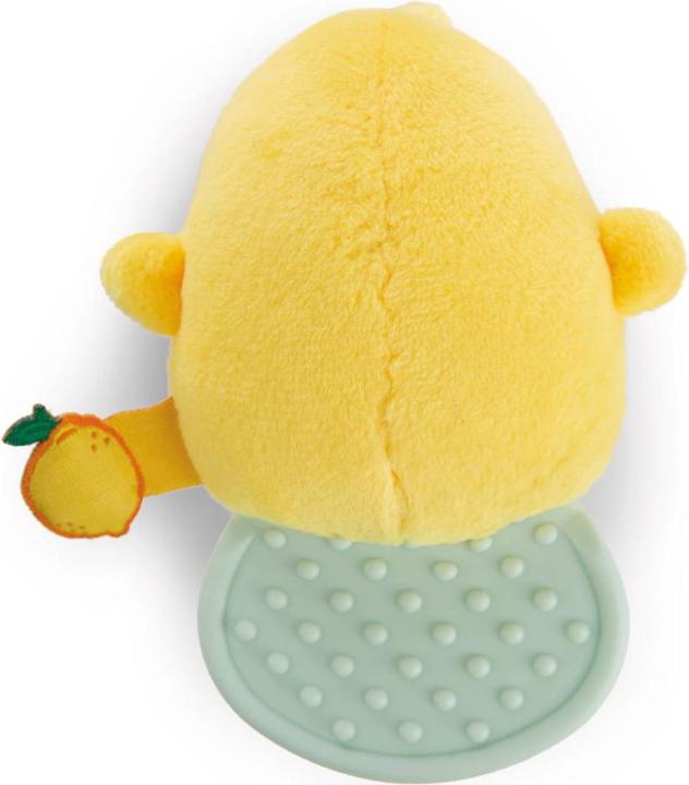 Actual product image NICI Piu Piu teething ring 10cm on header card