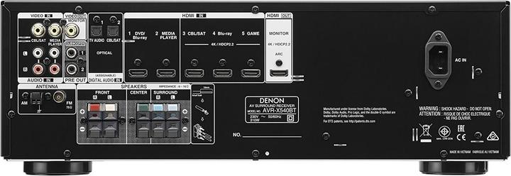 Actual product image Denon Avr-X540bt (5.2 channels, FM)