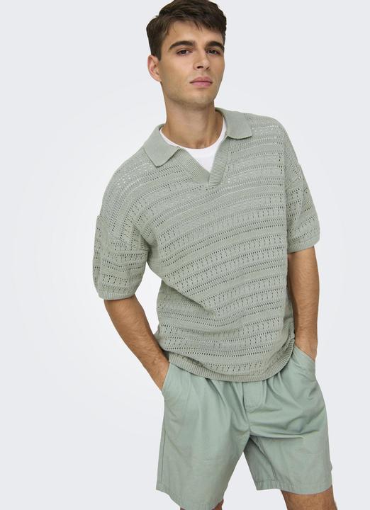Actual product image Only & Sons ONSGRAYSON Gestricktes Polo-Hemd Polo (L)