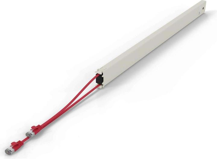 PATCHBOX one / Cassette / 46RU / Cat 6A, STP, 2.5 m, Rot (STP, CAT6a, 2.50 m)