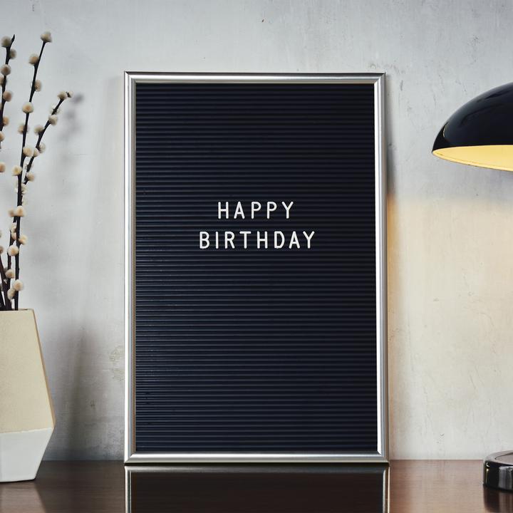 Image du produit Relaxdays Carton à lettres (Tableau noir, 30 x 2 x 45 cm)