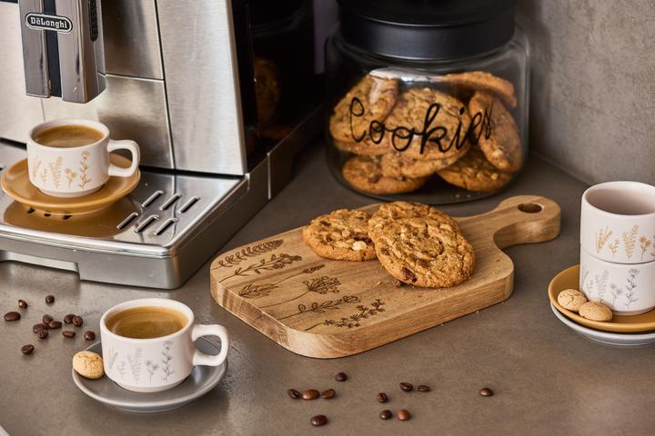 Produktbild Zeller Present Espressotassen Set Flowers 8-teilig weiss grau gelb (70 ml, 8 x)