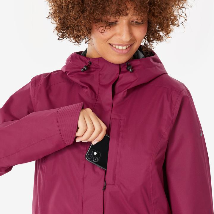 Produktbild Quechua Wanderjacke Damen wasserdicht - NH500 violett (L)