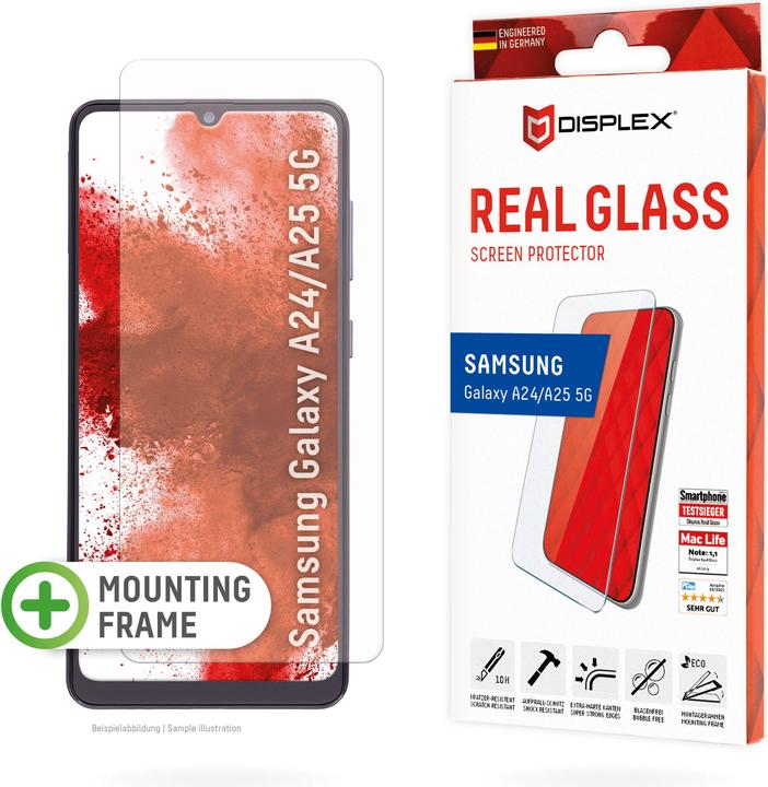 Image du produit Displex Real Glass, 2D Panzerglas (1 pièce(s), Samsung Galaxy A24)