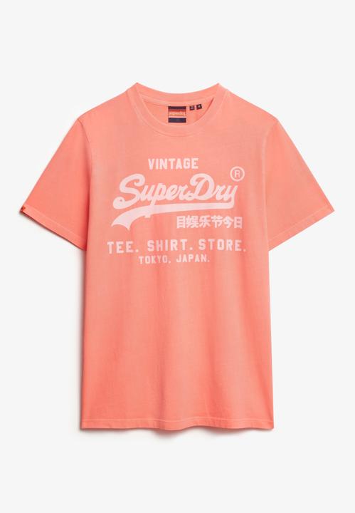 Produktbild Superdry Lässiges Vintage Logo T-Shirt in Neonfarben (S)