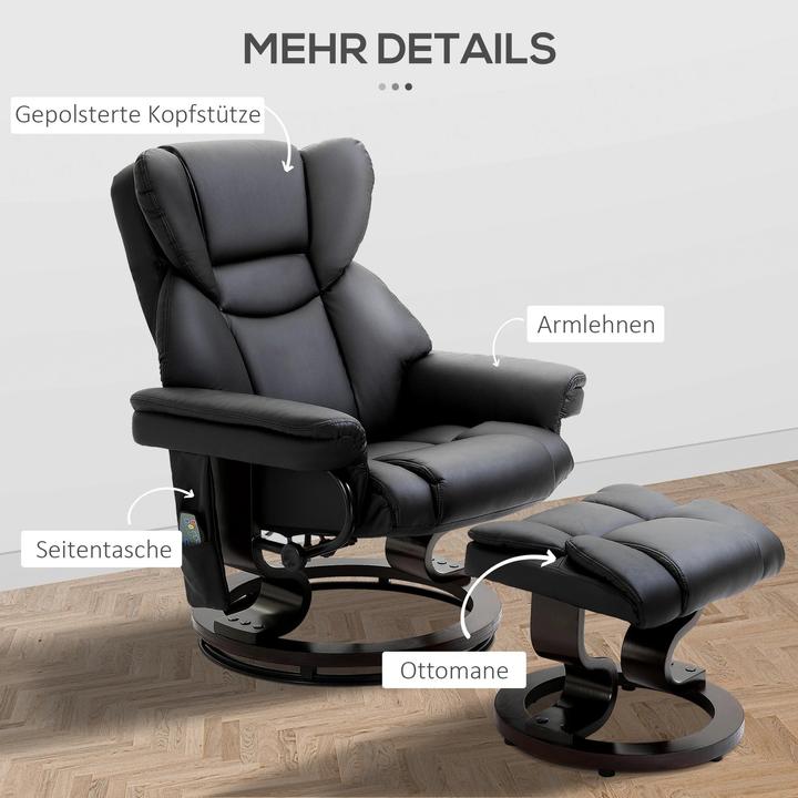 Produktbild Homcom Massagesessel mit Liegefunktion