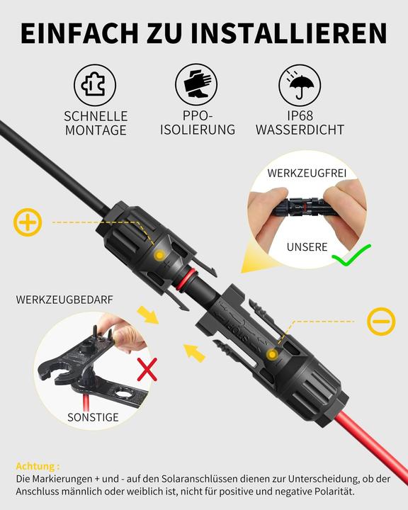 Actual product image Enernova Solarkabel Y-Verteiler für bis zu 4 Module (Solar cable)
