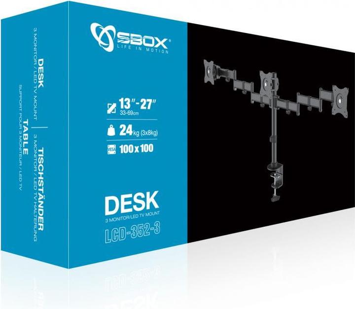 Immagine prodotto Sbox LCD-352/3 (13-27/3xkg/100x100) (Tavolo, 27")