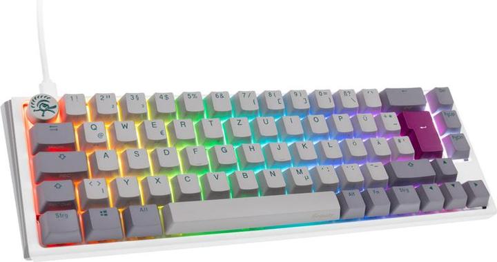 Produktbild Ducky One 3 Mist Grey SF Gaming Tastatur, RGB LED - MX-Red (DE, Kabelgebunden)