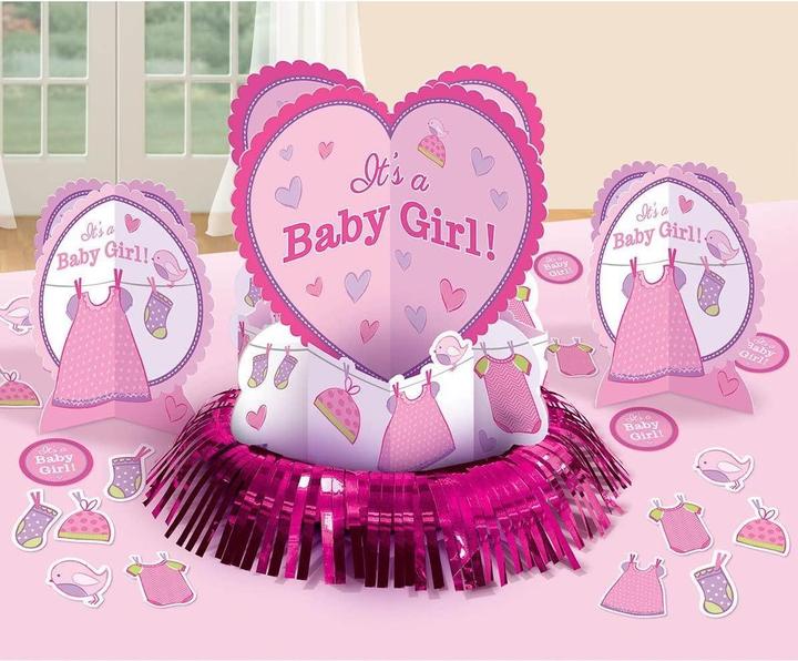 Produktbild Amscan Fransen DekorationsSet Baby Shower 23erPack Kartonage Folie