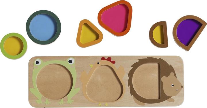 Produktbild Vertbaudet Baby Steckspiel-Brett mit Tierfiguren aus Holz FSC®