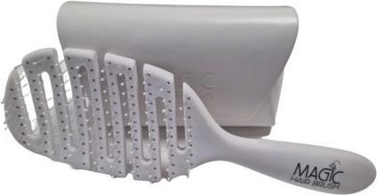 Magic Hair Brush Weiss mit Schnittclips