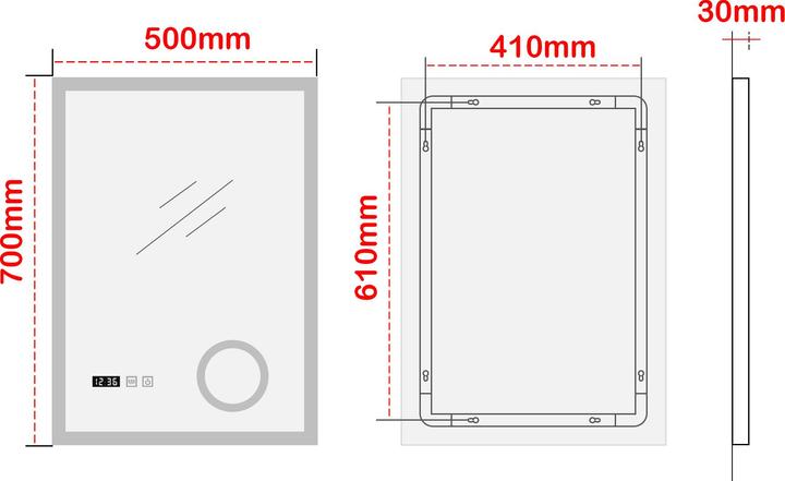 Image du produit Pro-Tec Lizzano (70 x 50 x 3 cm)