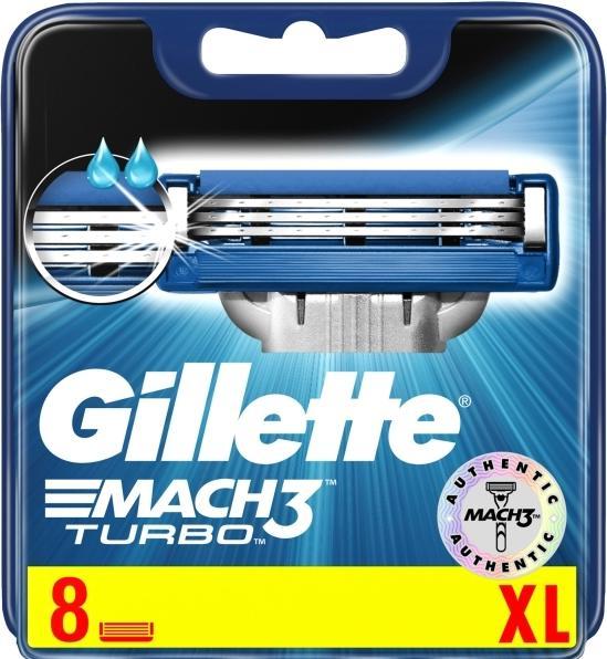 Image du produit Gillette Mach3 Turbo 8ct (8 x)