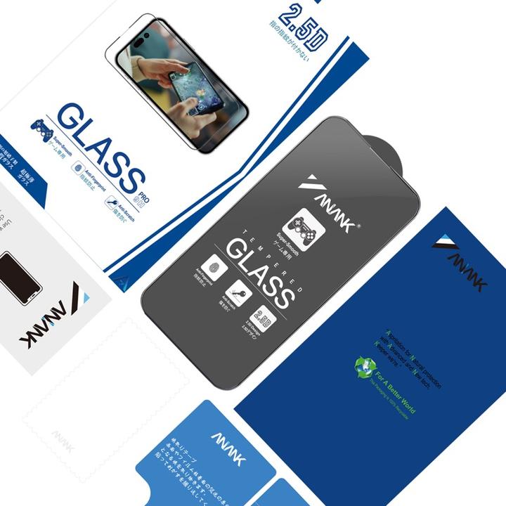 Immagine prodotto Anank Vetro blindato 2.5D trasparente Game Edition (opaco) anti-impronta per iPhone 16 Pro (1 Pezzo/i, Apple iPhone 16 Pro)