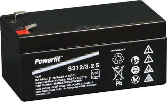 Produktbild Exide Akku, Bleisäure, 12V, 3.4Ah, Flachsteckzunge, 4.8 mm (12 V, 3.40 Ah)