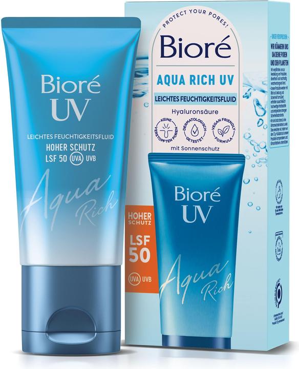 Bioré Aqua Rich UV (Sonnengel, SPF 50, 50 ml)