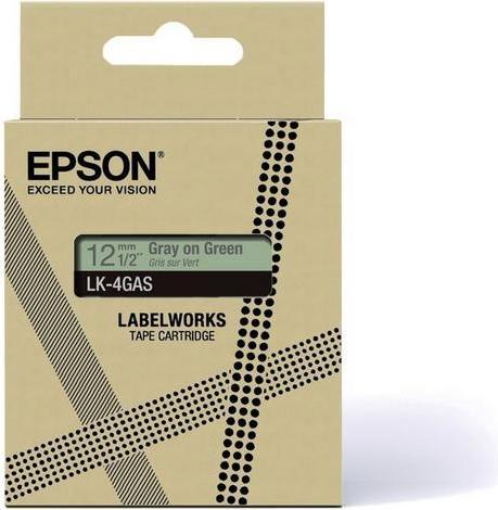 Produktbild Epson Soft Green/Gray 12mm LK-4GAS (1.20 cm, Grün, Grau)