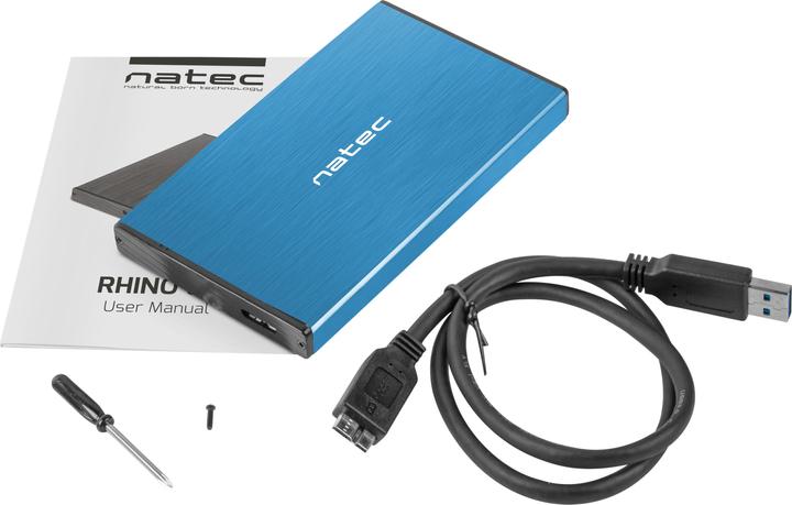 Actual product image Natec Rhino GO HDD / SSD Enclosure 2.5 inch (2.5")
