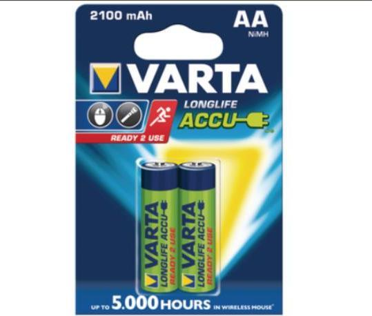 Actual product image Varta Recharge Accu Power (2 pcs., AA, 2100 mAh)