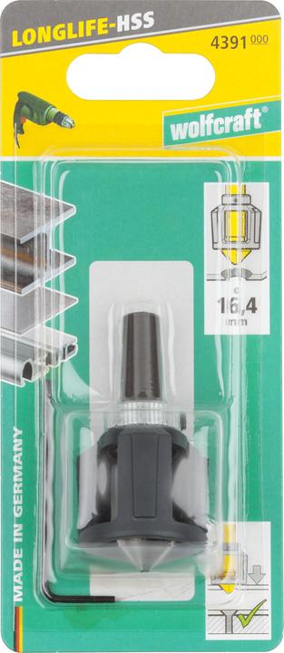 Produktbild wolfcraft wolfcraft 1 Senker HSS mit Tiefenstopp, Ø 16,5 mm (16.4 Millimeter)