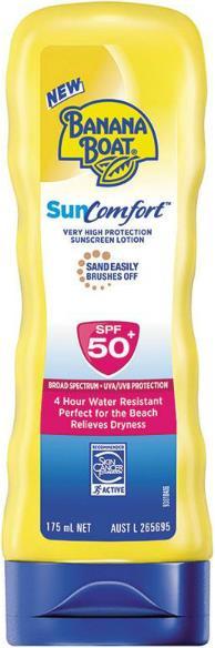 Produktbild Banana Boat Sun Comfort Water Resistant Lotion SPF50+ (Sonnencreme, SPF 50+, 175 ml)