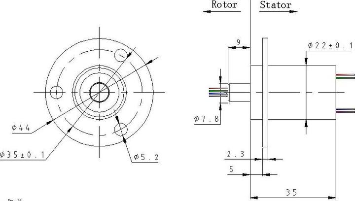 Image du produit Purecrea 4P 10A Bague électrique 250rpm