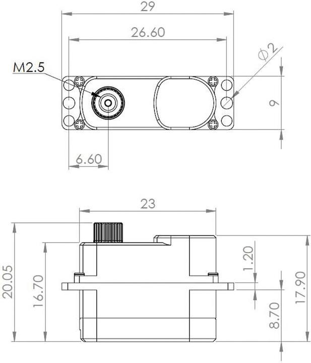 Produktbild Mks DS75K SERVO CORELESS 9 MM 2,4 KG/CM 0,13SEK/60°
