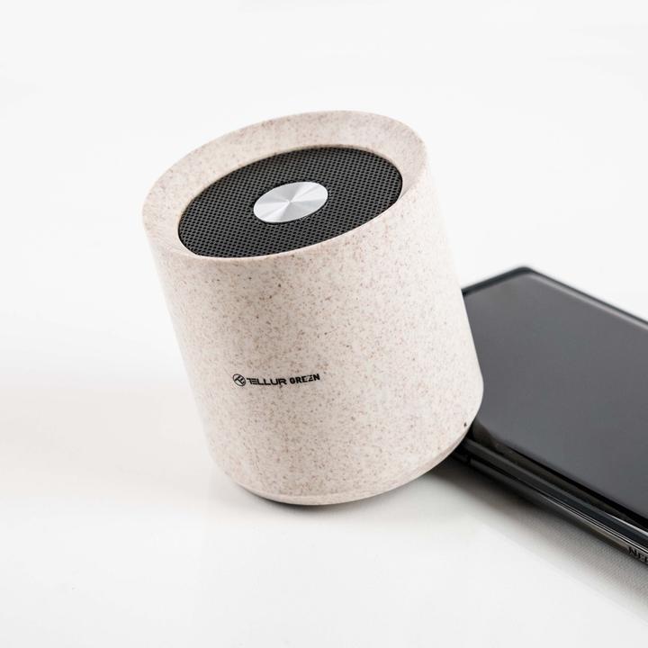 Actual product image Tellur Green Bluetooth speaker 3W cream (2 h, Rechargeable battery operated)