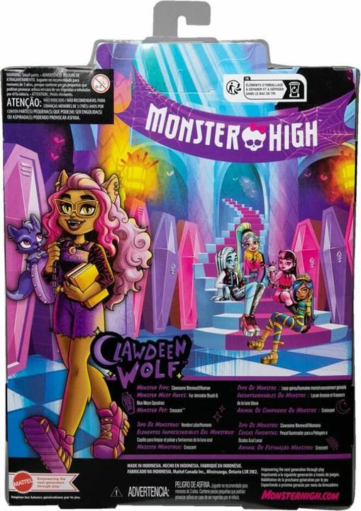 Image du produit Monster High Clawdeen Wolf Doll With Pet And Accessories (Poupée loup Clawdeen avec animaux et accessoires)