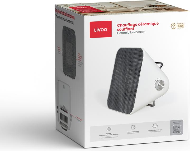Immagine prodotto Livoo Riscaldatore a ventola in ceramica (1500 W)