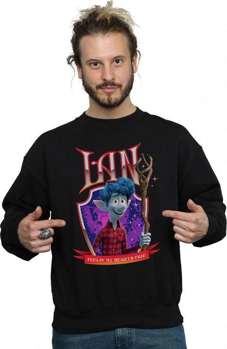 Actual product image Disney Mens Onward Ian Heart's Fire Sweatshirt (XL)