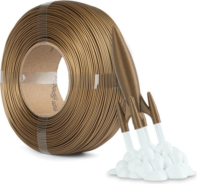 Actual product image Filament High Speed PLA Refill Gold 1kg 1.75mm (PLA, 1.75 mm, 1000 g, Gold)